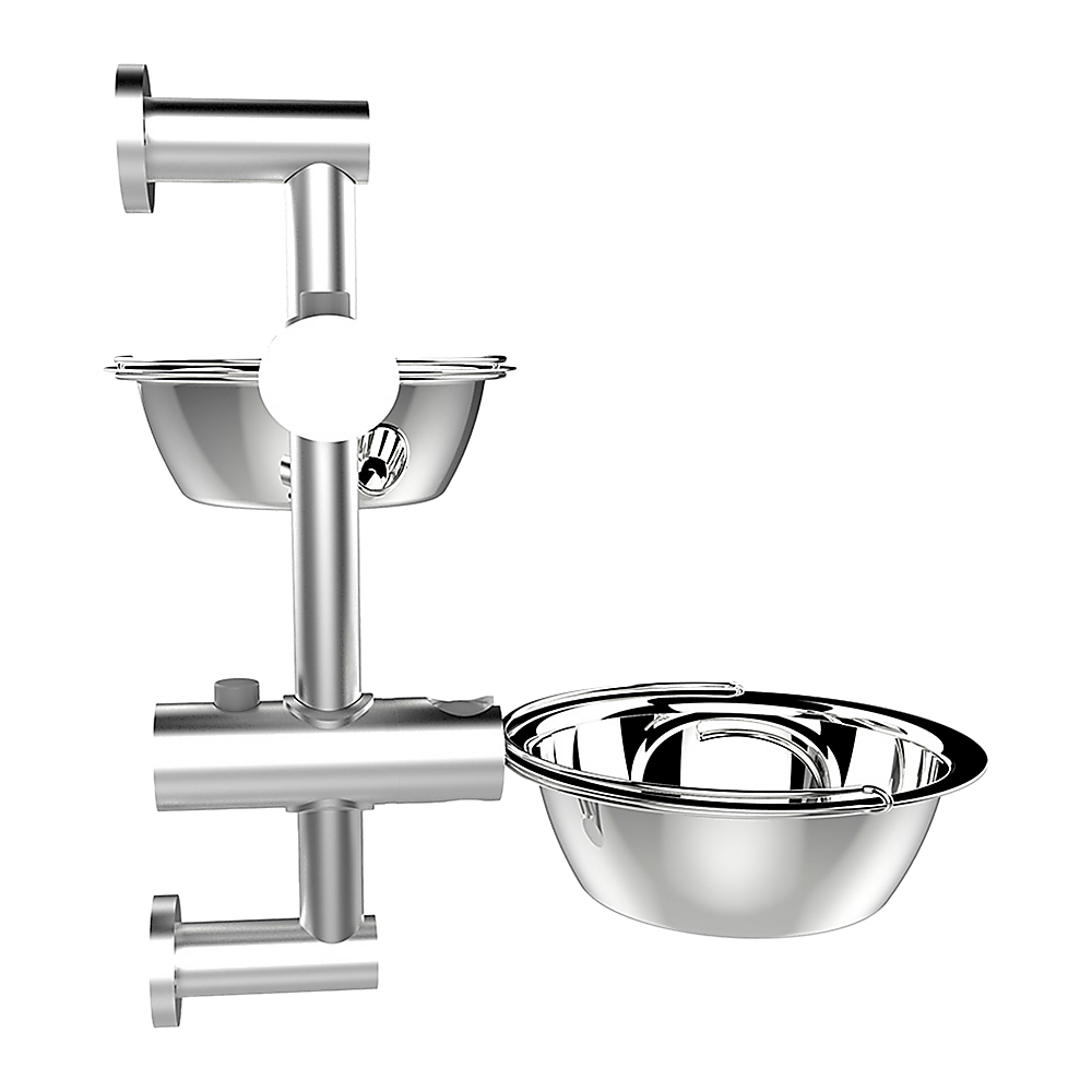 Wall Mounted Dog Bowl Adjustable Height Pet Feeder For Easy Feeding V63-842371