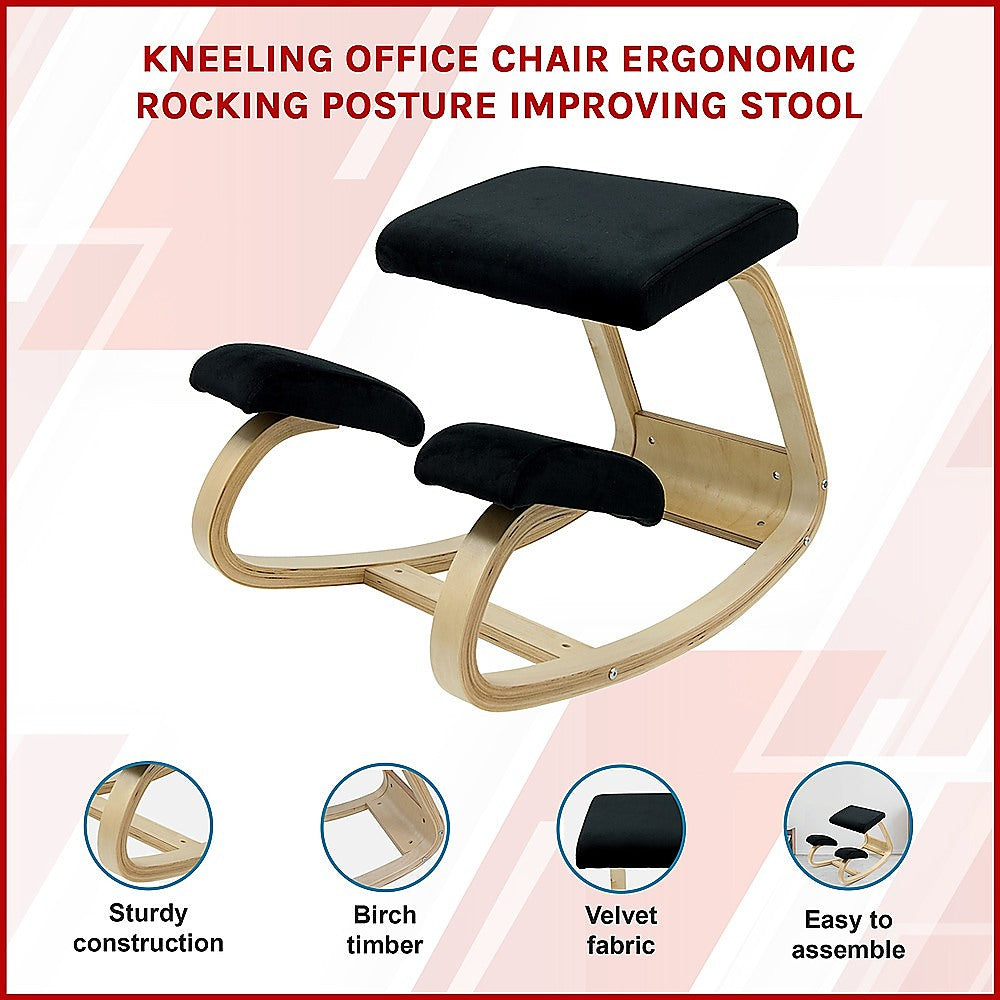 Kneeling Office Chair Ergonomic Rocking Posture Improving Stool V63-842441