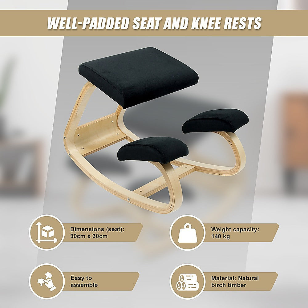 Kneeling Office Chair Ergonomic Rocking Posture Improving Stool V63-842441