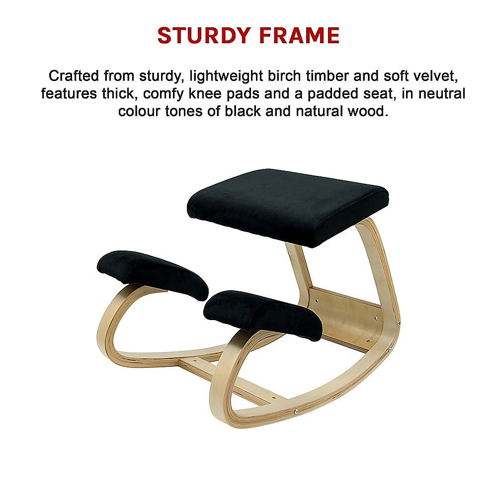 Kneeling Office Chair Ergonomic Rocking Posture Improving Stool V63-842441