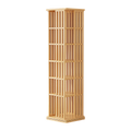 360 Rotating Bookshelf Bamboo Storage Display Rack Shelving in Wood V63-842461