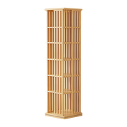 360 Rotating Bookshelf Bamboo Storage Display Rack Shelving in Wood V63-842461