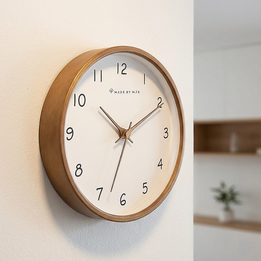 10" Clock Wooden Modern Wall Art V63-842481