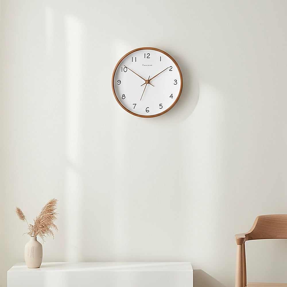 10" Clock Wooden Modern Wall Art V63-842481