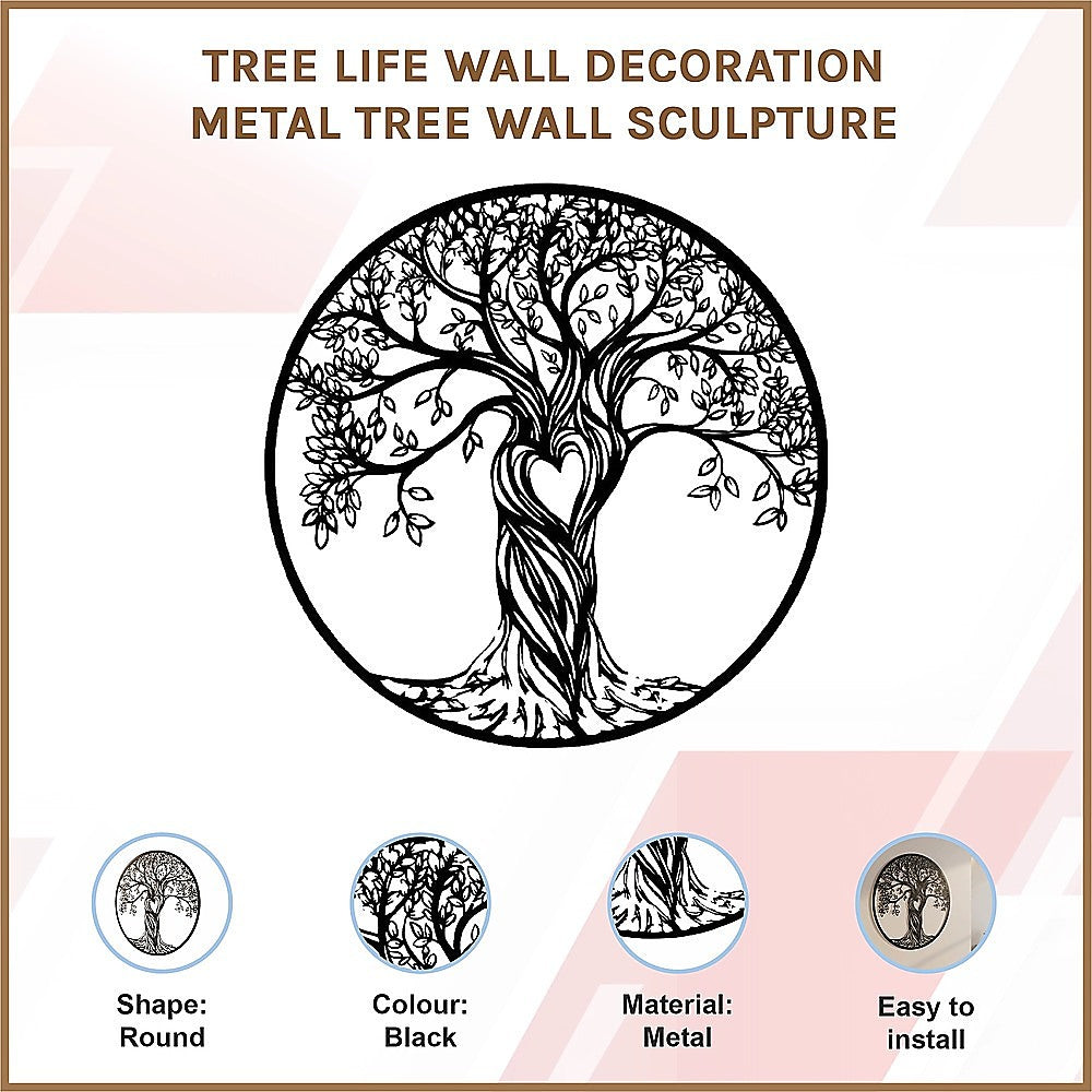 Tree Life Wall Decoration Metal Tree Wall Sculpture V63-842501
