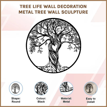 Tree Life Wall Decoration Metal Tree Wall Sculpture V63-842501