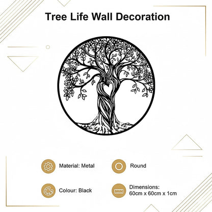 Tree Life Wall Decoration Metal Tree Wall Sculpture V63-842501