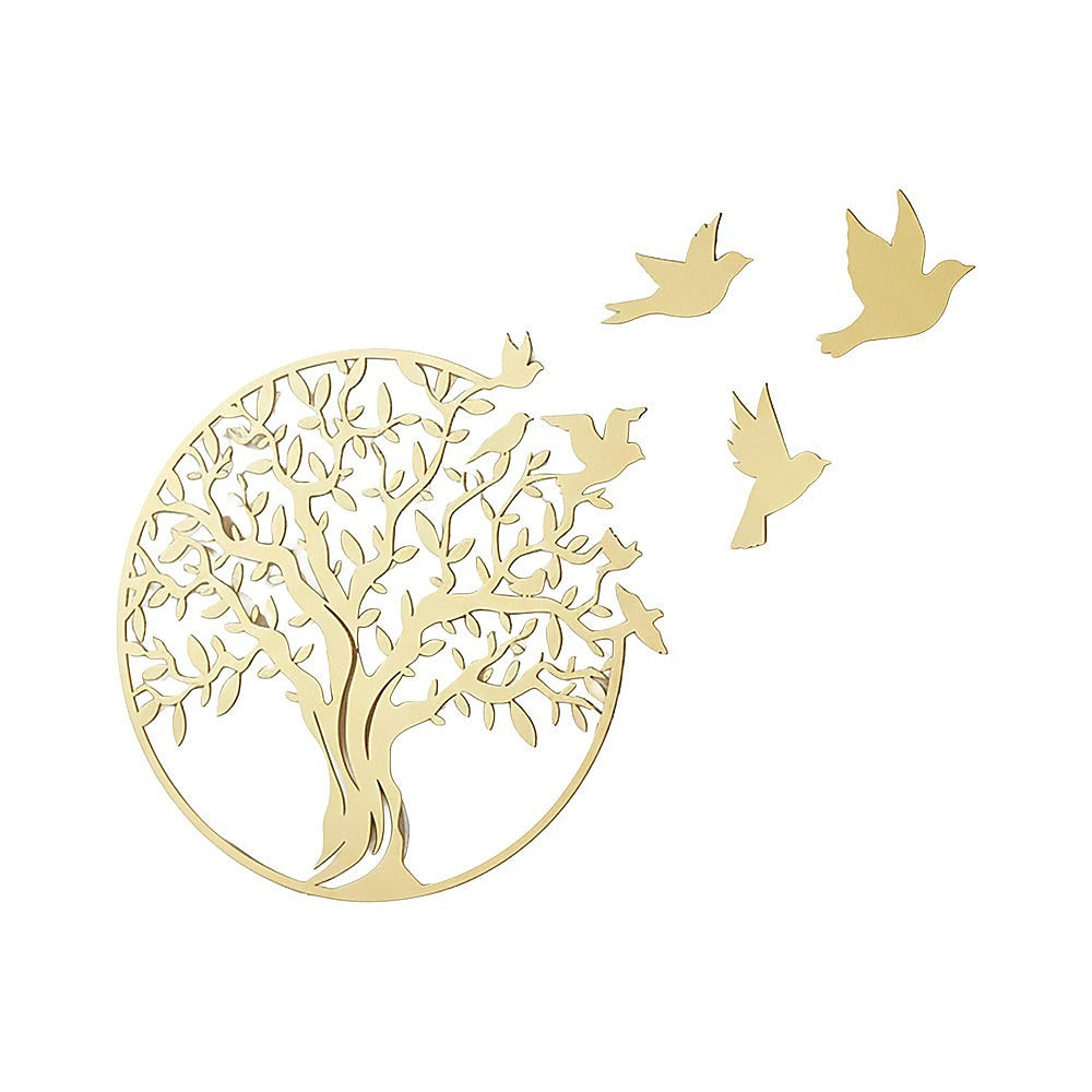 Metal Tree of Life Wall Art 7 Flying Birds Wall Sculpture V63-842511