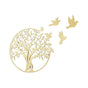 Metal Tree of Life Wall Art 7 Flying Birds Wall Sculpture V63-842511