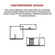 Floating Shelves Retro Industrial Ledge Black Metal Display Stand V63-842531
