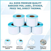 All Sizes Premium Quality Barcode POS, Label, Sticker, Price tag, Direct Thermal V63-842561