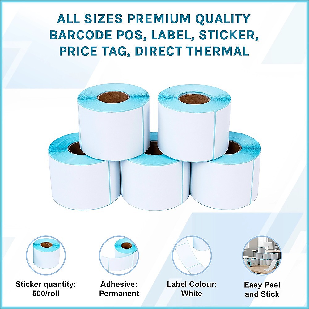 All Sizes Premium Quality Barcode POS, Label, Sticker, Price tag, Direct Thermal V63-842571