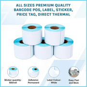 All Sizes Premium Quality Barcode POS, Label, Sticker, Price tag, Direct Thermal V63-842581