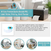All Sizes Premium Quality Barcode POS, Label, Sticker, Price tag, Direct Thermal V63-842581