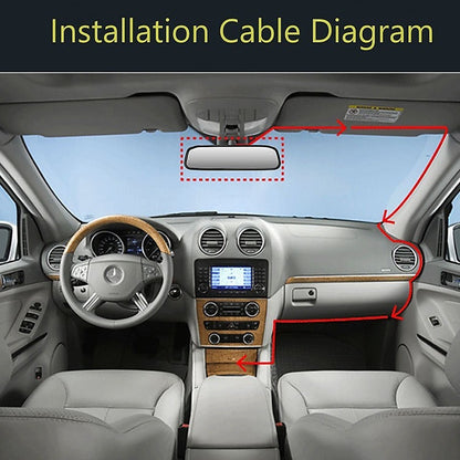 120 Degrees Camera Mirror Car Rear View Reverse Night Vision Parking System Kit V63-842631