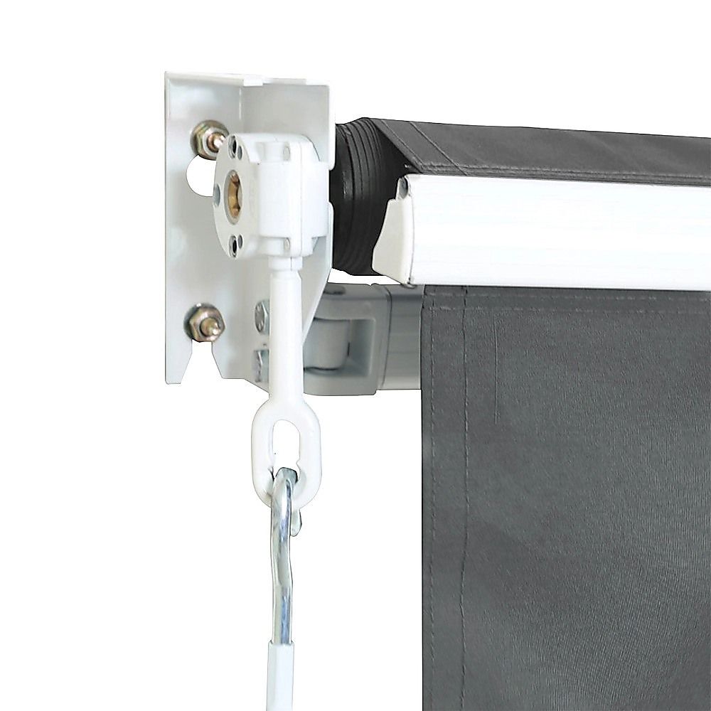 Outdoor Folding Arm Awning Retractable Sunshade Canopy Grey 3.0m x 2.5m V63-842721
