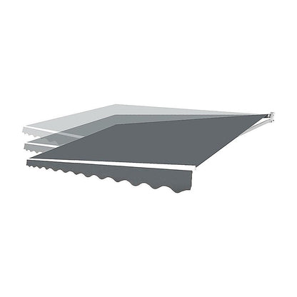 Outdoor Folding Arm Awning Retractable Sunshade Canopy Grey 3.0m x 2.5m V63-842721