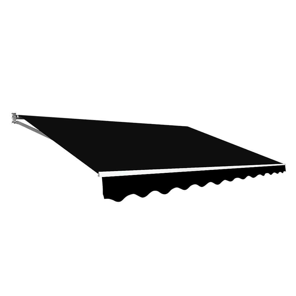 Outdoor Folding Arm Awning Retractable Sunshade Canopy Black 3.0m x 2.5m V63-842731