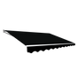 Outdoor Folding Arm Awning Retractable Sunshade Canopy Black 3.0m x 2.5m V63-842731