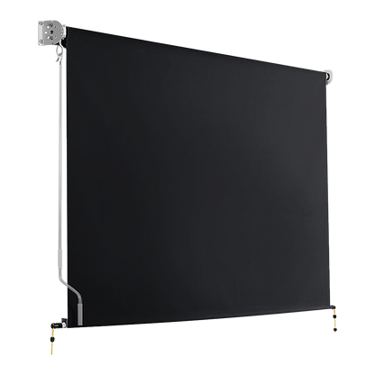 Retractable Straight Drop Roll Down Awning Garden Patio Screen 2.1X2.5M V63-842941