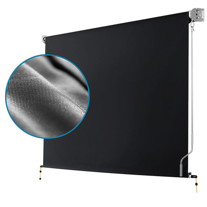 Retractable Straight Drop Roll Down Awning Garden Patio Screen 3.0X2.5M V63-842961