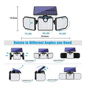 230 LED Solar Lights Outdoor 260LM Waterproof Motion Sensor Security Wall Lamp V63-843001