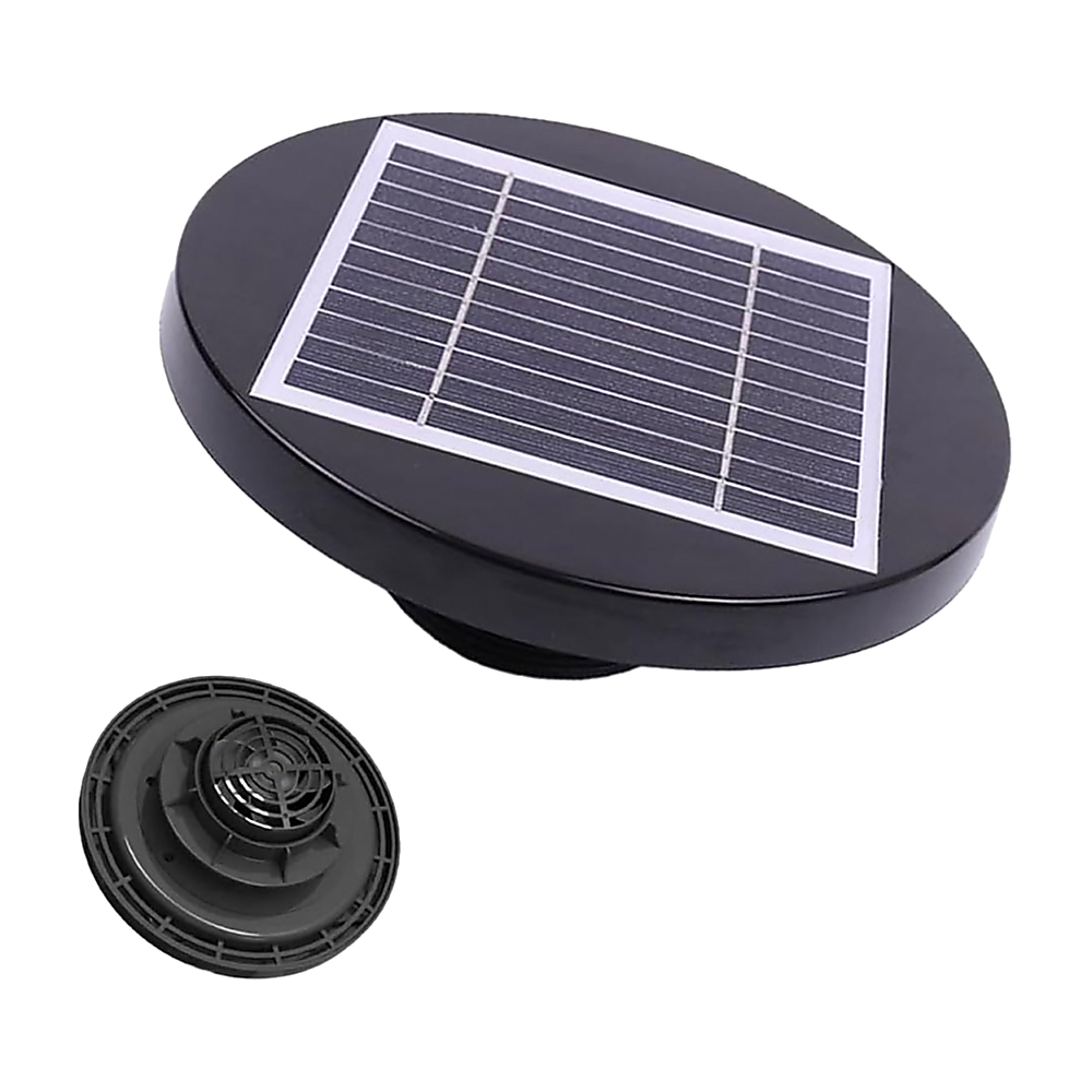 Solar Powered Roof Fan Ventilator Loft Vent for Boat RV Greenhouse Shed Caravan V63-843011