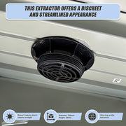 Solar Powered Roof Fan Ventilator Loft Vent for Boat RV Greenhouse Shed Caravan V63-843011
