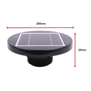 Solar Powered Roof Fan Ventilator Loft Vent for Boat RV Greenhouse Shed Caravan V63-843011