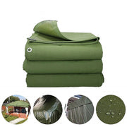 3x4M Army Heavy Duty Waterproof Canvas Tarp Tarpaulin Sun Blocked Dustproof V63-843021