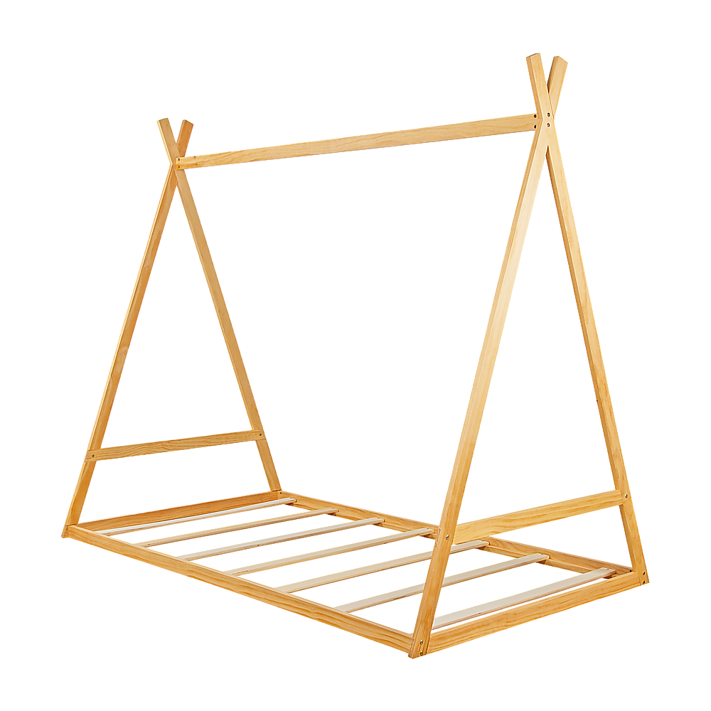 Kids Tent Montessori Toddler Floor Bed Wooden Bedframe V63-843061