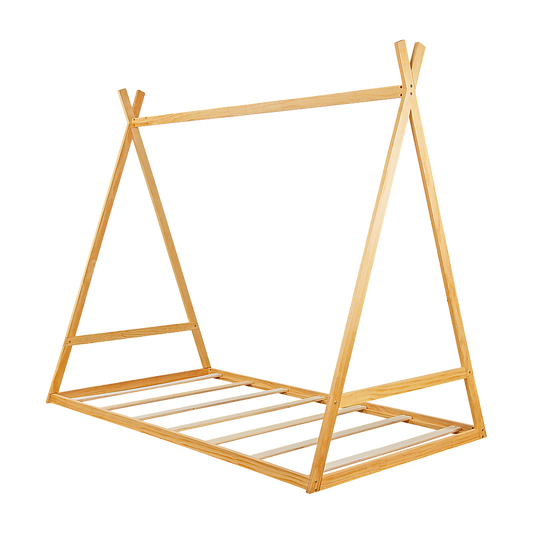 Kids Tent Montessori Toddler Floor Bed Wooden Bedframe V63-843061