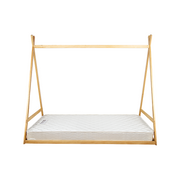 Kids Tent Montessori Toddler Floor Bed Wooden Bedframe V63-843061