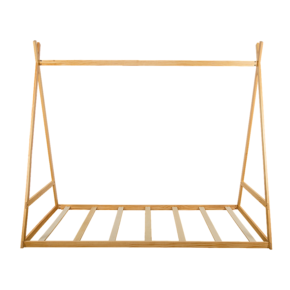 Kids Tent Montessori Toddler Floor Bed Wooden Bedframe V63-843061