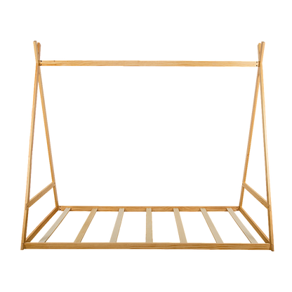 Kids Tent Montessori Toddler Floor Bed Wooden Bedframe V63-843061