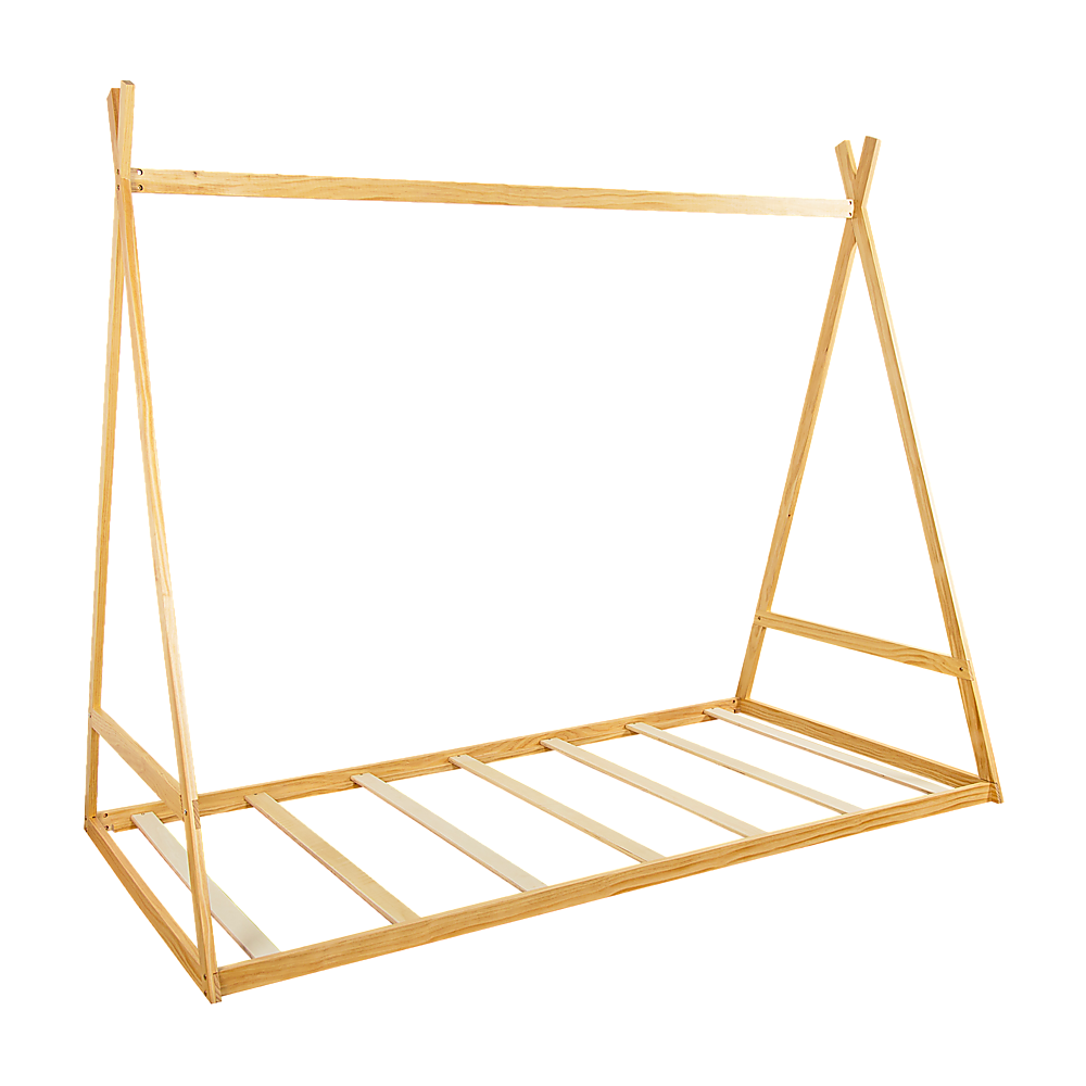 Kids Tent Montessori Toddler Floor Bed Wooden Bedframe V63-843061