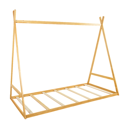 Kids Tent Montessori Toddler Floor Bed Wooden Bedframe V63-843061