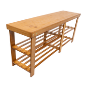 Bamboo Shoe Rack Wooden Bench Storage Organiser Cabinet Holder Stool V63-843071