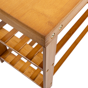 Bamboo Shoe Rack Wooden Bench Storage Organiser Cabinet Holder Stool V63-843071