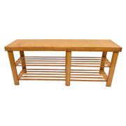 Bamboo Shoe Rack Wooden Bench Storage Organiser Cabinet Holder Stool V63-843071