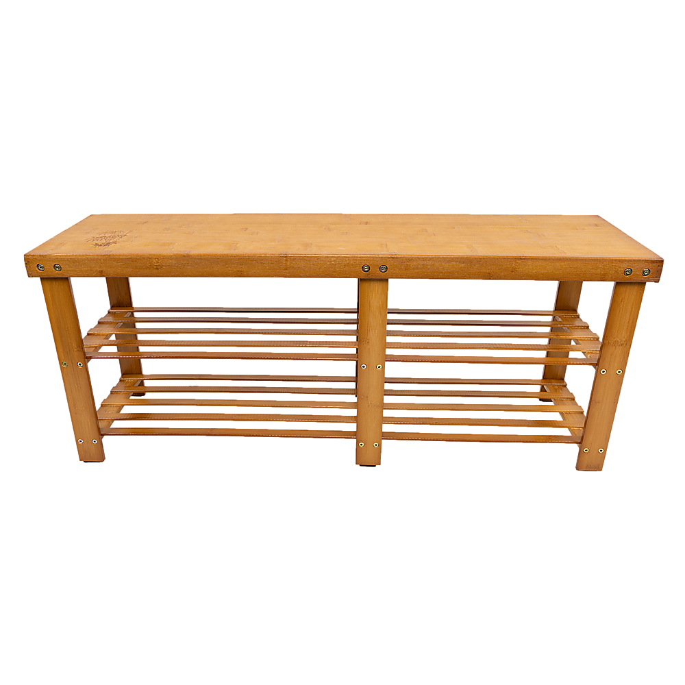 Bamboo Shoe Rack Wooden Bench Storage Organiser Cabinet Holder Stool V63-843071