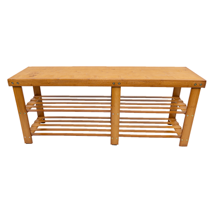 Bamboo Shoe Rack Wooden Bench Storage Organiser Cabinet Holder Stool V63-843071