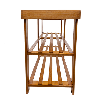 Bamboo Shoe Rack Wooden Bench Storage Organiser Cabinet Holder Stool V63-843071