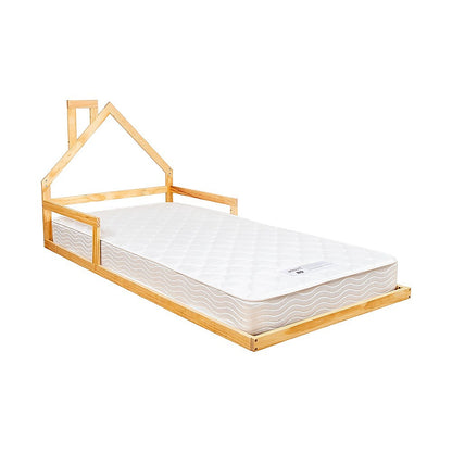 Pine Wood Floor Bed House Frame for Kids and Toddlers V63-843091