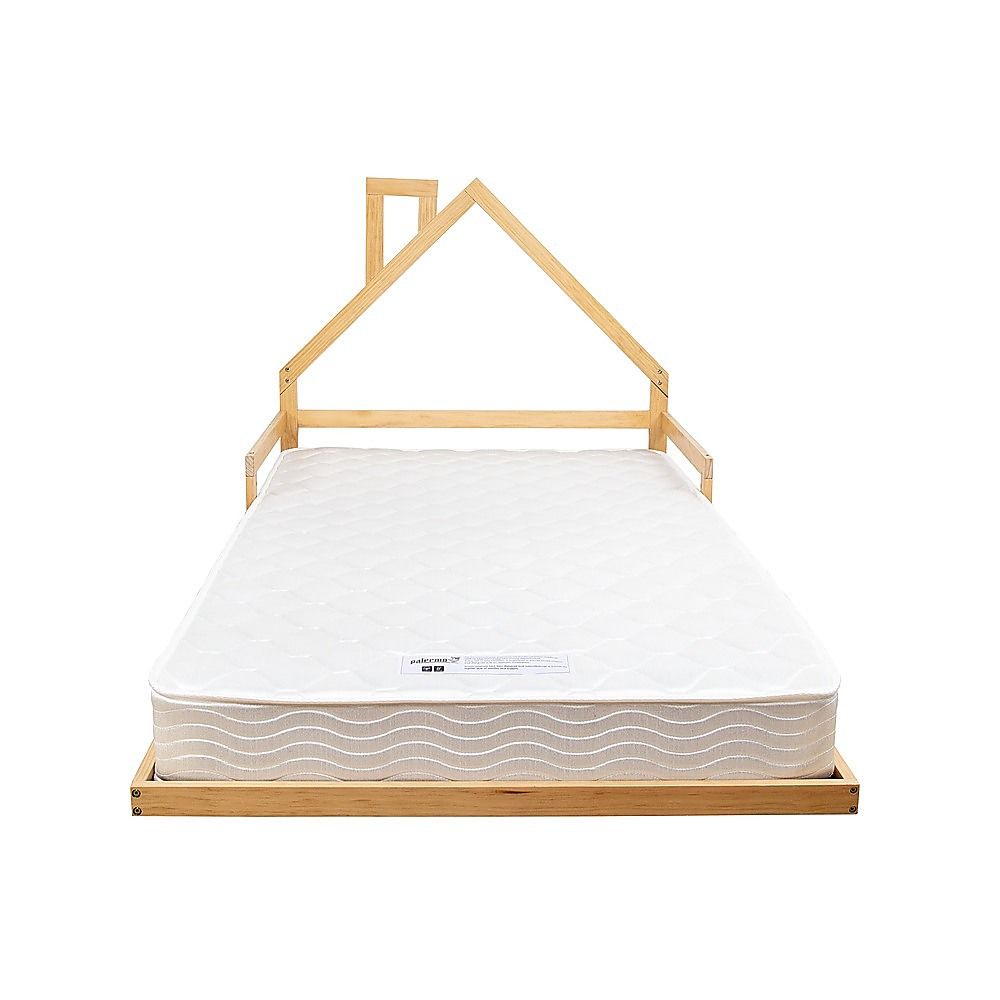 Pine Wood Floor Bed House Frame for Kids and Toddlers V63-843101