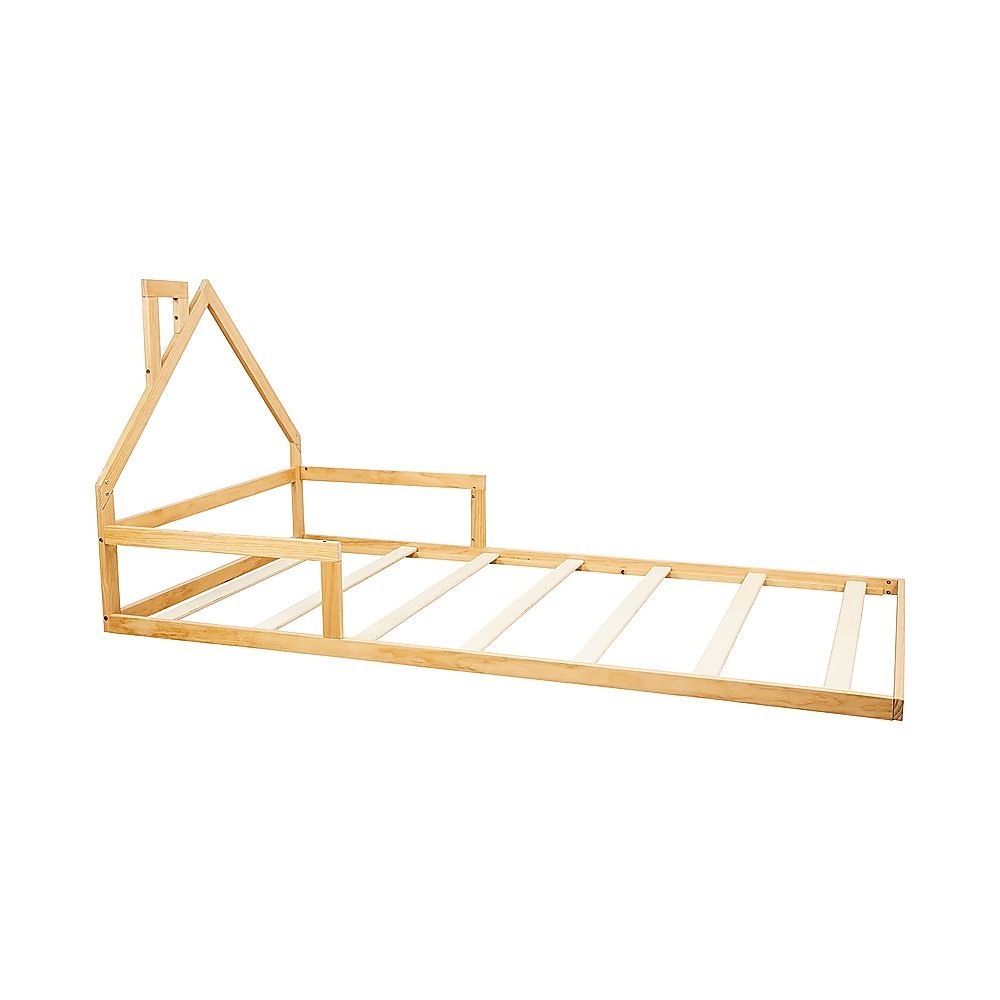 Pine Wood Floor Bed House Frame for Kids and Toddlers V63-843101
