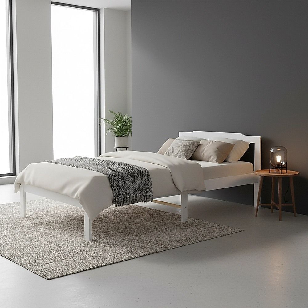 Natural Wooden Bed Frame Home Furniture V63-843131
