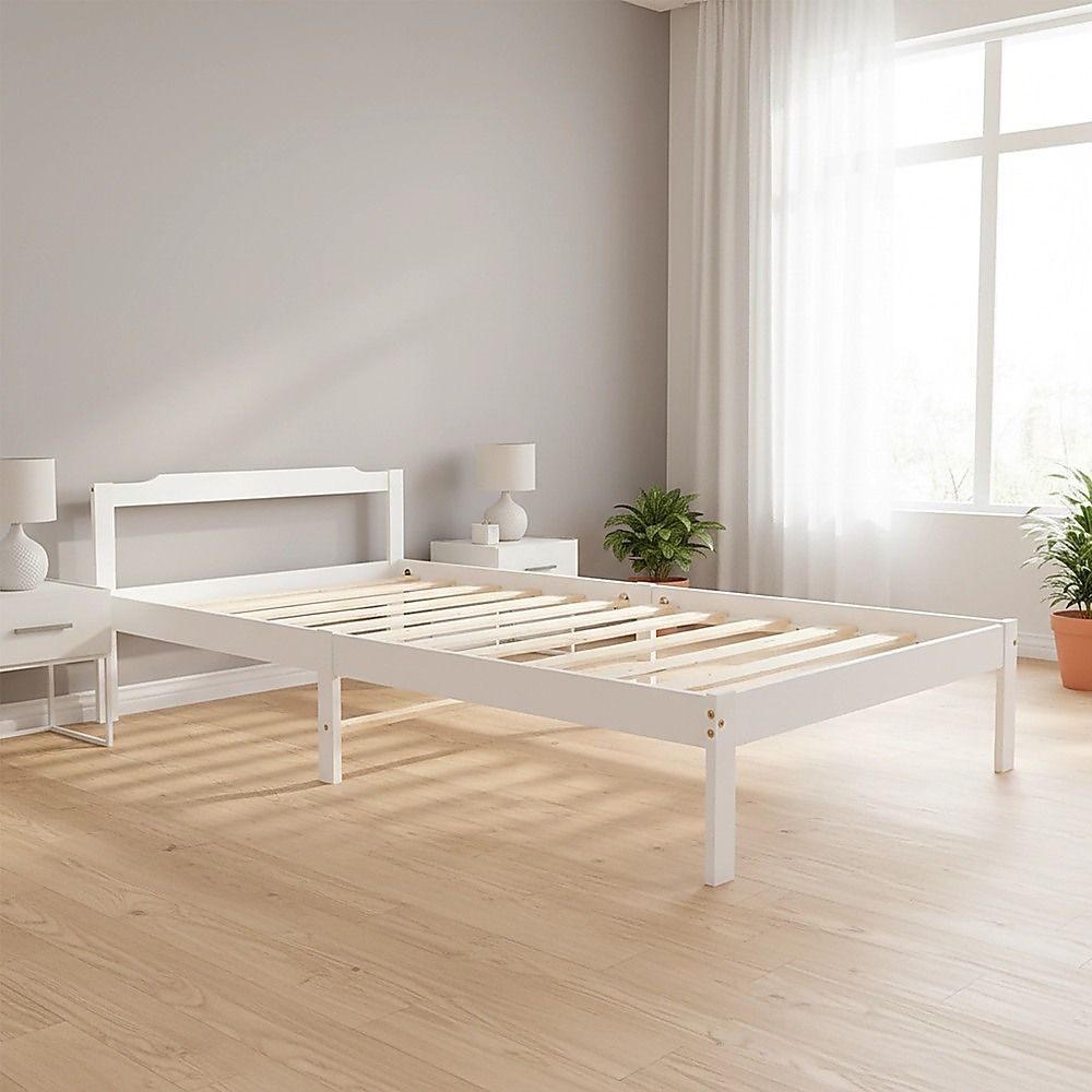 Natural Wooden Bed Frame Home Furniture V63-843141