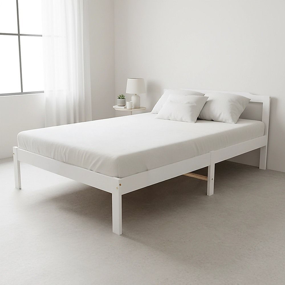 Natural Wooden Bed Frame Home Furniture V63-843141