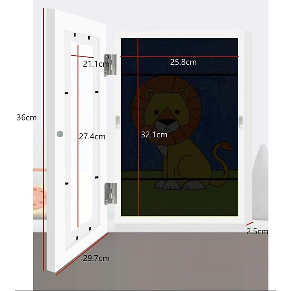 Kids Art Wood Frame Children Art Projects Display Hold 150 Pictures V63-843161
